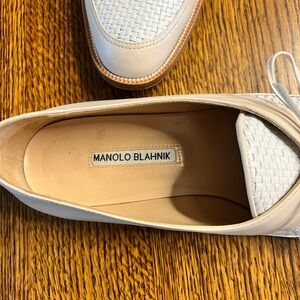 Manolo Blahnik Woven Loafer